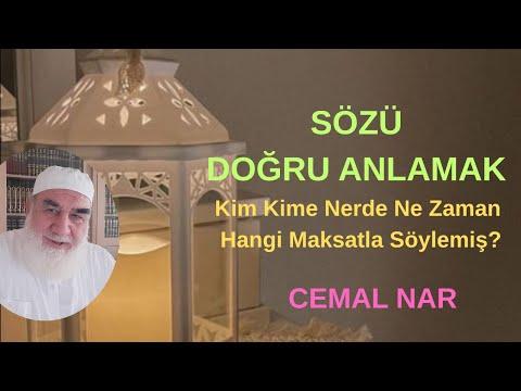 Embedded thumbnail for SÖZÜ DOĞRU ANLAMAK İÇİN (Kim Kime Nerde Ne Zaman Hangi Maksatla Söylemiş)