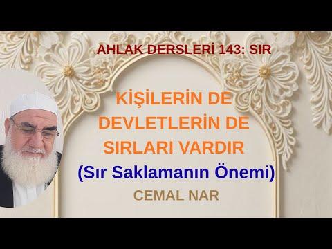 Embedded thumbnail for AHLAK DERSLERİ 143: SIR KİŞİLERİN DE DEVLETLERİN DE SIRLARI VARDIR (Sır Saklamanın Önemi)