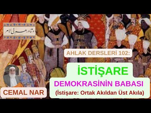 Embedded thumbnail for AHLAK DERSLERİ 102: DEMOKRASİNİN BABASI İSTİŞARE (İstişare Ortak Akıldan Üst Akıla)